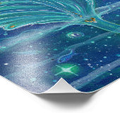 Mermaid Gemma aqua von Renee Lavoie Fotodruck (Ecke)