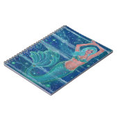 Mermaid Gemma aqua von Renee Lavoie Notizblock (Linke Seite)