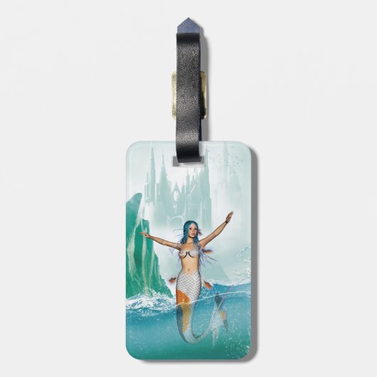 Mermaid Gepäckanhänger (Rückseite vertikal)
