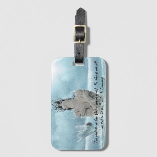 Mermaid Gepäckanhänger (Vorderseite Vertikal)