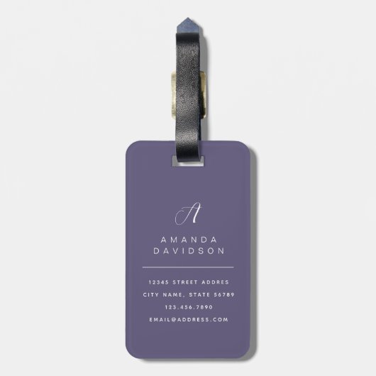 Mermaid Gepäckanhänger (Rückseite vertikal)