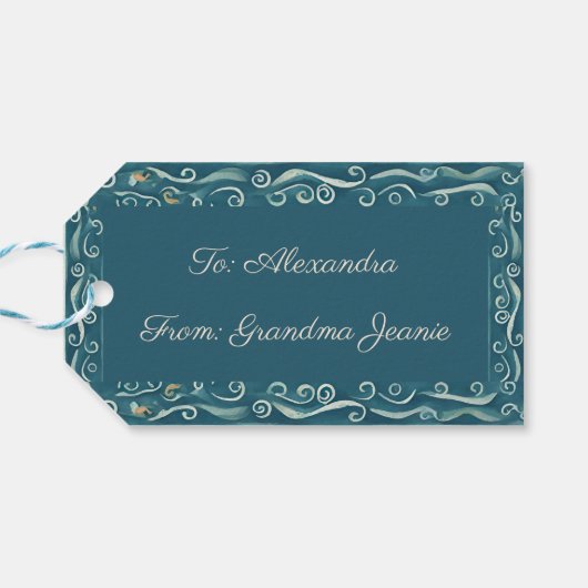 Mermaid Geschenkanhänger (Rückseite Horizontal)