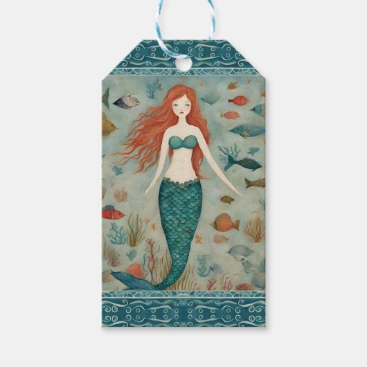 Mermaid Geschenkanhänger (Vorderseite)