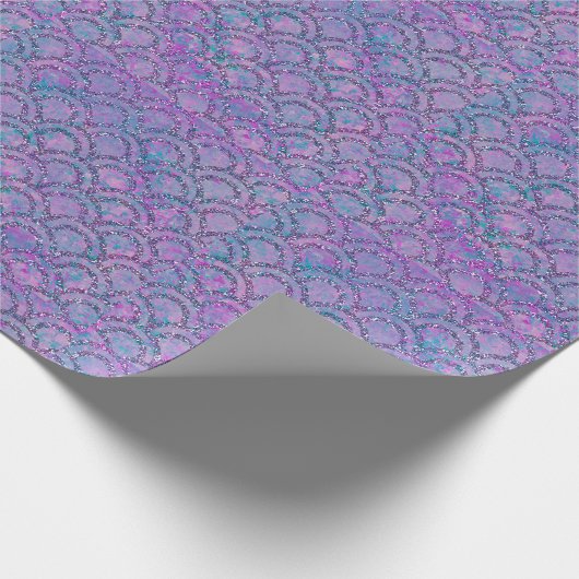 Mermaid Geschenkpapier für Mädchen Frauen Kinder (Ecke)