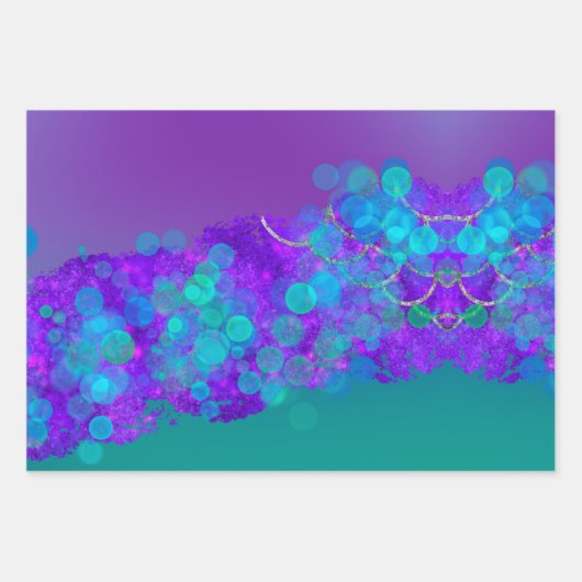 Mermaid Geschenkpapier Set (Vorderseite 3)