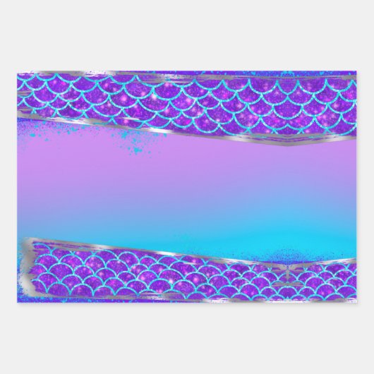Mermaid Geschenkpapier Set (Vorderseite 2)