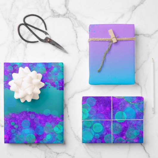 Mermaid Geschenkpapier Set (Vorderseite)