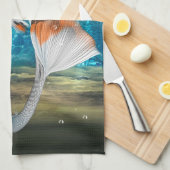 Mermaid Geschirrtuch (Viertel Falte)