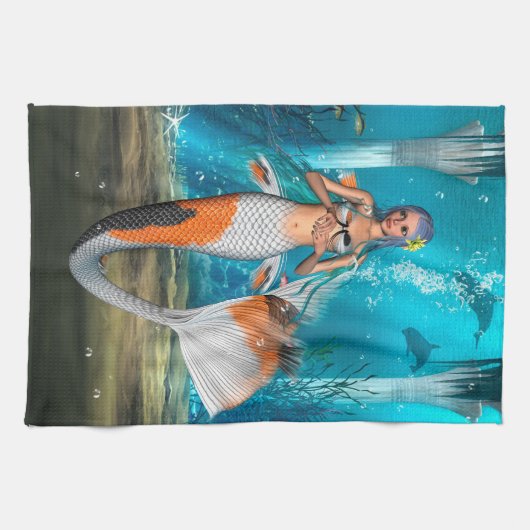 Mermaid Geschirrtuch (Horizontal)