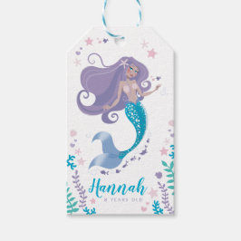 Mermaid Gift Tag Geburtstagsparty Girl Gefallen Le Geschenkanhänger