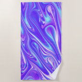 Mermaid Giggles Abstrakt Strandtuch (Vorderseite)