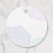 Mermaid Girl 1. Geburtstag Party Geschenkanhänger (Rückseite)