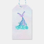 Mermaid Girl 1. Geburtstag Party Geschenkanhänger (Rückseite)
