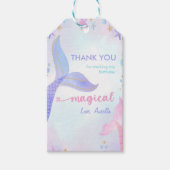 Mermaid Girl 1. Geburtstag Party Geschenkanhänger (Vorderseite)