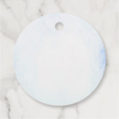 Mermaid Girl 1. Geburtstag Party Geschenkanhänger (Rückseite)