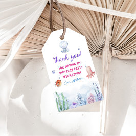 Mermaid Girl 1. Geburtstag Party Geschenkanhänger