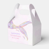 Mermaid Girl 1. Geburtstag Party Geschenkschachtel (Vorderseite)