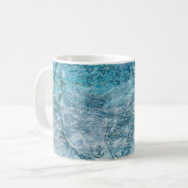 Mermaid Girl Aquamarin Green Blue Nautical Ocean W Kaffeetasse (Vorderseite Links)