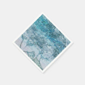 Mermaid Girl Aquamarin Green Blue Nautical Ocean W Serviette (Ecke)