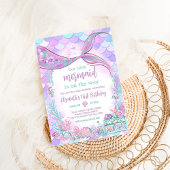 Mermaid Girl Baby Dusche Einladung