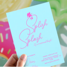 Mermaid Girl Birthday Minimalistisch Simple Modern