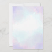 Mermaid Girl Birthday Party Dankeskarte (Rückseite)