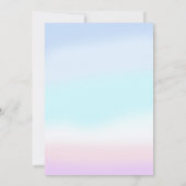 Mermaid Girl Birthday Party Dankeskarte (Rückseite)