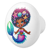 Mermaid Girl Keramik Knob Keramikknauf (Rechts)