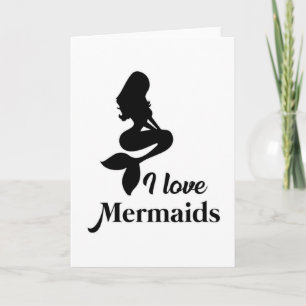Mermaid Girl Mermaids Niedlich Sea Funny Geburtsta Karte