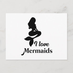 Mermaid Girl Mermaids Niedlich Sea Funny Geburtsta Postkarte