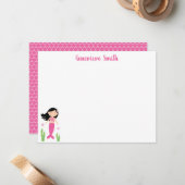 Mermaid Girl Mitteilungskarte (Vorderseite/Rückseite Beispiel)