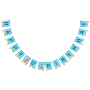 Mermaid Girl Niedlich Custom Kids Pool Geburtstags Wimpelkette