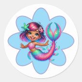 Mermaid Girl Stickers (Vorderseite)