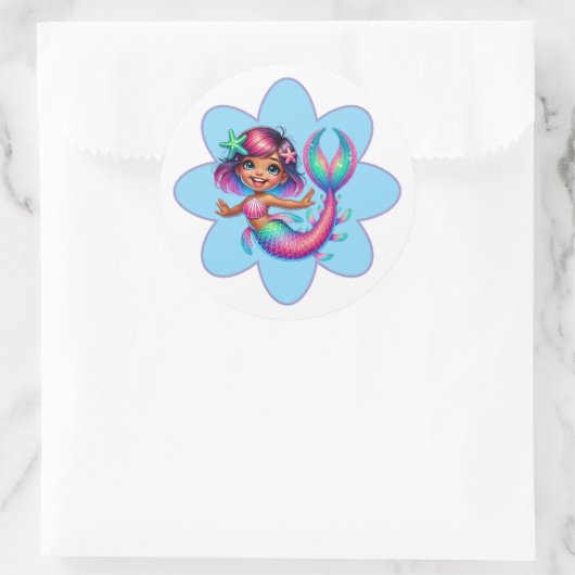 Mermaid Girl Stickers (Tasche)