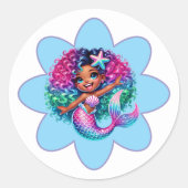 Mermaid Girl Stickers (Vorderseite)