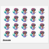 Mermaid Girl Stickers (Blatt)
