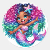 Mermaid Girl Stickers (Vorderseite)