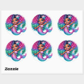 Mermaid Girl Stickers (Blatt)