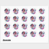 Mermaid Girl Stickers (Blatt)