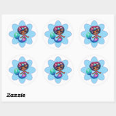 Mermaid Girl Stickers (Blatt)