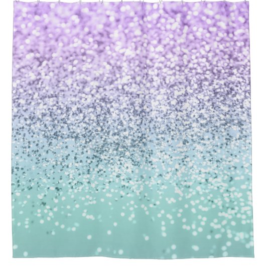 Mermaid Girls Glitzer 1b (Imitate Glitzer) #pastel Duschvorhang (Vorderseite)