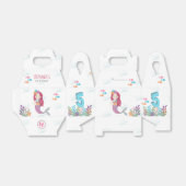 Mermaid Glam Birthday Party Geschenkschachtel (Ungefaltet)