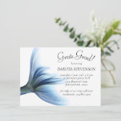 Mermaid Glam | Dusty Ice Blue Luster Abschluss Einladung (Stehend Vorderseite)