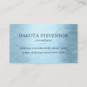 Mermaid Glam Schwanz | Dusty Ice Blue Luster Brand Visitenkarte (Rückseite)