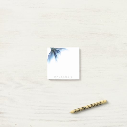 Mermaid Glam Schwanz | Dusty Ice Blue Luster Custo Post-it Klebezettel (Auf Schreibtisch)