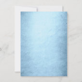 Mermaid Glam Schwanz | Dusty Ice Blue Zuhause Swee Einladung (Rückseite)