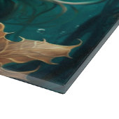 Mermaid Glass Cutting Board Schneidebrett (Ecke)