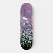 Mermaid Glitter Bokeh Glam 1 Skateboard (Vorderseite)