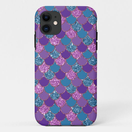 Mermaid-Glitzer-Design - Persönlich gestalten Case-Mate iPhone Hülle (Rückseite)