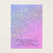 Mermaid Glitzer Hair Clip Jewelier Display Card (Rückseite)
